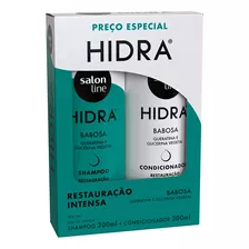 Kit Shampoo + Condicionador Hidra Salon Line Babosa 300ml