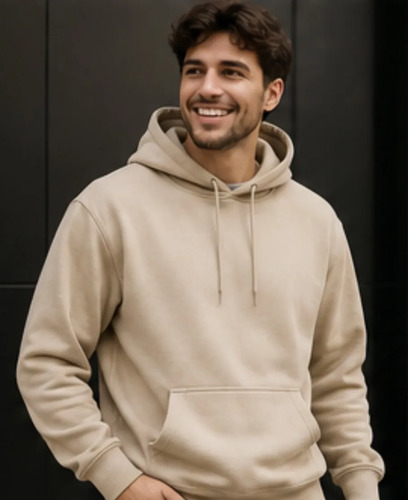 Moletom Suéter Blusa De Frio Capuz E Bolsos Peluciada