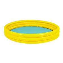 Piscina Inflável 300 L Redonda 157cmx75cm Amarela/ Vermelha 