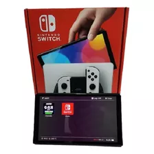 Nintendo Switch Oled Com 20 Jogos + 256gb Lexar + Brinde