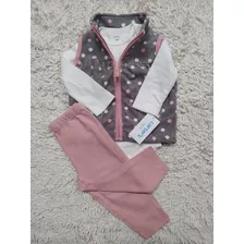 Conjunto 3 Piezas Carter's Carters Bebé Niña Talla 9m