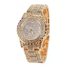 Smalody Round Luxury Women Watch Crystal Rhinestone Diamond 