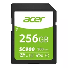 Tarjeta De Memoria Sd 256 Gb Acer Sc900 V90 4k Uhs-ii