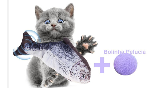 Peixe Elétrico De Brinquedo Para Gatos - Postagem Imediata