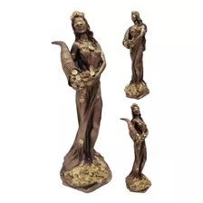 Escultura Diosa Abundia De La Fortuna Y Buena Suerte 