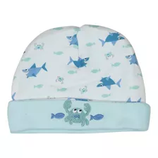 Gorro Bebe Algodon 0/3 Meses Niño