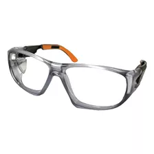 Armação Óculos De Segurança Lente De Grau Univet 5x9 Laranja