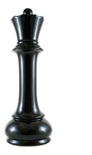 Pieza Ajedrez Ceramica Negra 'reina' 10x30 Cm