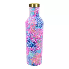 Lilly Pulitzer Botella De Agua De Acero Inoxidable, Botella.