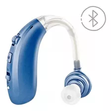 Aparato Auditivo Recargable Sordera Amplicador Bluetooth Color Azul Marino