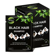 Shampoo Tinte Instantaneo Cubre Canas Negro Champú Cabello