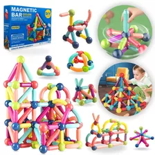 Kit Blocos P/ Montar Magnético Montessori 36 Peças Promoção