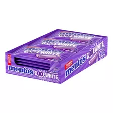 Chiclete Mentos Cool White Blue Raspberry Sem Açúcar C/15 Un