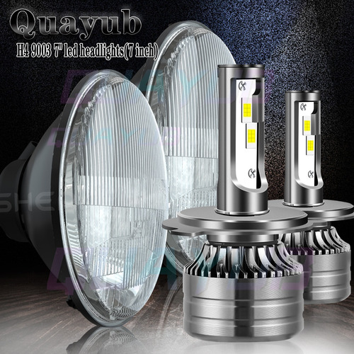 Faro Led Redondo De 7 Pulgadas Para Camin 4 X 4