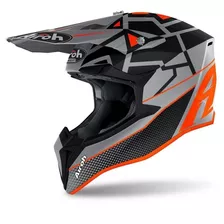 Casco Airoh Niños Cross Wraap Youth Mood Orange Matt