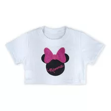 Cropped De Feminina Infantil Moda Blogueirinha P M G