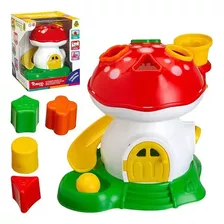 Brinquedo Educativo Cogumelo Didatico Tchuco Baby 14cm 0217