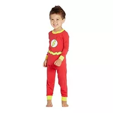 Dc Comics Boys' Toddler Flash Pajama Set