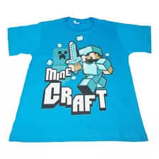 Camiseta Infantil Mini Craft Jogo Promocao 100% Algodao !