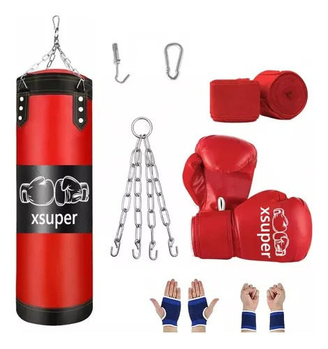 Guantes De Boxeo + Juego De Ejercicios Con Sacos De Arena