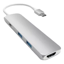 Adaptador Multipuerto Satechi Slim Usb-c Silver