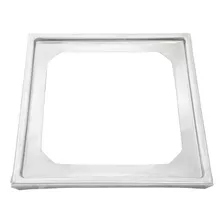 Porta Grelha Quadrado 15x15cm Em Aço Inox Metal Cromado