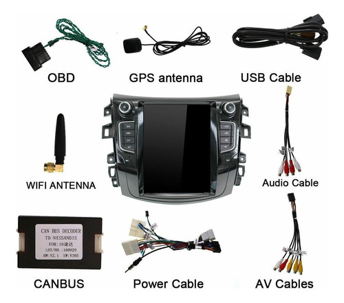 Radio Gps Wifi Android Tesla Nissan Np300 Frontier 2023 Foto 9