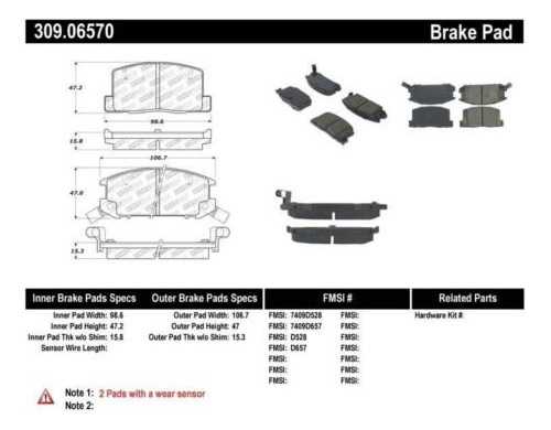 Stoptech For Performance 1/90-95/00-05 Toyota Mr2/spyder Ccn Foto 8