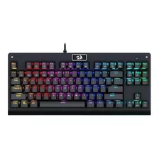 Teclado Gamer Redragon Dark Avenger K568 Qwerty Outemu Brown Português Brasil Cor Preto Com Luz Rgb