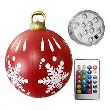 Decoración De Bola De Navidad Inflable De 60 Cm Con Luz
