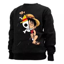 Buzo Deportivo Algodón Felpa One Piece Luffy Anime Monkey