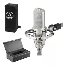 Microfone Condensador Audio Technica Estudio Musica At4047mp Cor Prateado