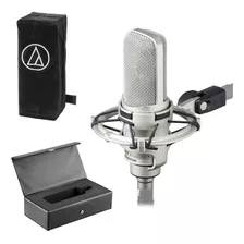 Micrófono De Condensador Audio Technica Studio Music At4047mp, Color Plateado