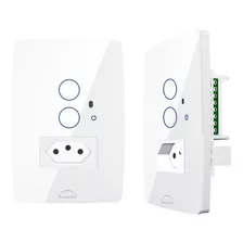 Interruptor Ir Touch 2 Pads Tomada 10a Diamond Branco