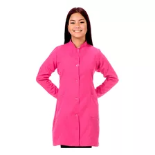 Jaleco Feminino Gola Padre Colorido Gabardine Com Punho