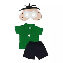 Fantasia Infantil Roupa Cebolinha C/máscara Envio Imediato