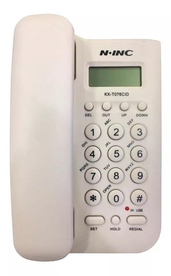 Teléfono Fijo N-inc Kx-t076cid Blanco