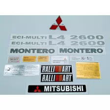 Mitsubishi Montero Pajero 2600 Calcomanías Y Emblemas