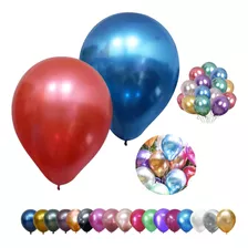 Balão Bexiga Metalizado 9 Polegadas Redondo 25un Decoração