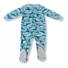 Macacão Pijama 4t Carters Tubarão Menino Com Pezinho