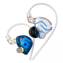 Audífonos Kz, Cable Abatible, Driver Múltiple, Azul Meteoro