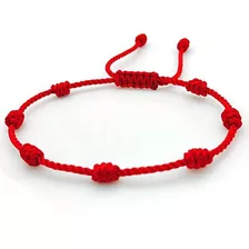 Pulsera 7 Nudos Rojo