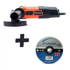 Combo Amoladora Angular Daewoo + Disco Hyundai 115 Mm X 5 U