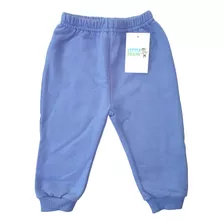 Pantalon Liso Frisa Puño Bebe Algodón Premium Hasta 4 Años 