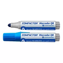 Marcador Para Quadro Branco Compactor Recarregavel Cor Azul