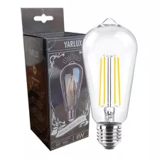 Lampara Led Vintage Filamento Edison 8w Retro Dimerizable Color De La Luz Blanco Cálido