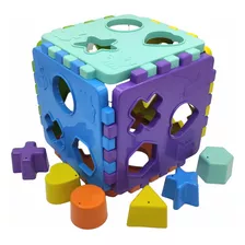 Brinquedo Cubo Educativo Didático De Montar Encaixe Kendy