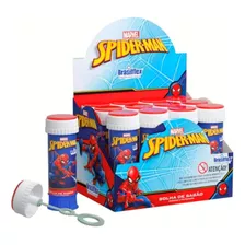 Bolinhas Sabão Homem Aranha Spider Man Marvel Jogo Tampa 12u Cor Colorido