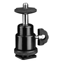 Adaptador Giratório Ball Head Com Encaixe Sapata E 1/4