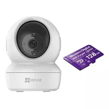 Kit Ezviz Camara Wifi Interior H6c 360° + Micro Sd 128 Gb